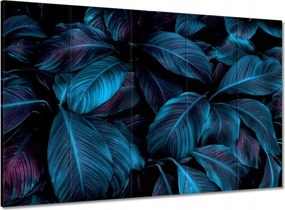 Vászonkép 100x70 Gyönyörű kék levelek