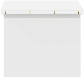 vidaXL Dohányzóasztal Fehér 55 x 54,5 x 45 cm Faanyag
