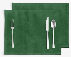 Goldea karácsonyi malaga 2 darabos reggeliző alátét - sötétzöld 30 x 40 cm