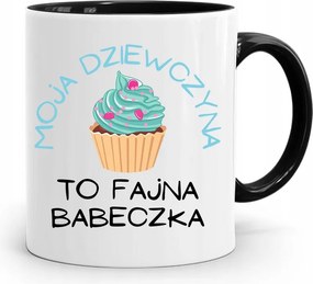 Fekete Bögre A Feleség Barátnőjének Hűvös Muffin nyomott mintával