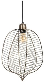 Aranyszínű függőlámpa fém búrával – Ixia