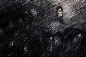 Kép - Szomorúság és lemondás (90x60 cm)