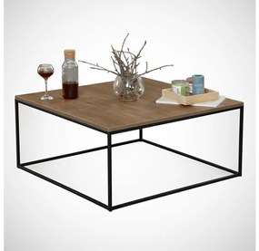Asir Kávésasztal POLY 43x75 cm barna/fekete AS1232