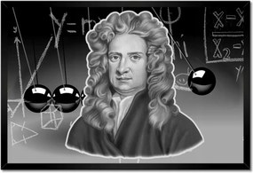 Poszterek keretben 60x40 Isaac Newton