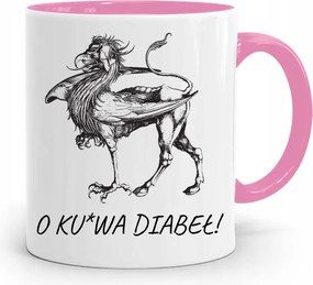 Rózsaszín Vicces Bögre A Tyúkról! fényképes nyomattal