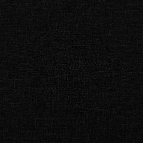 fekete szövet ágykeret Dover 140 x 190 cm