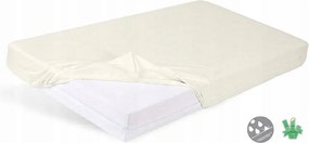 Higiéniai alátét Vízhatlan lepedő 90x200x20 Bamboo Krém