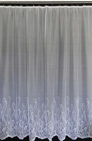 Mg Függöny jacquard 2/8 Fehér 430X250 készre szerelt K szalaggal