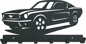 Mustang kulcstartó, ruhaakasztó, fali akasztó, loft, autó