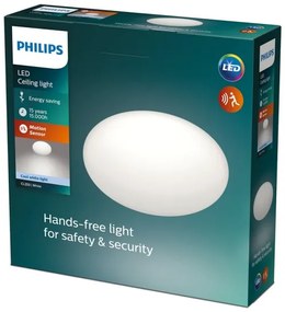 Philips SHAN LED mennyezeti lámpa szenzorral 1xLED/12W/230V 4000K