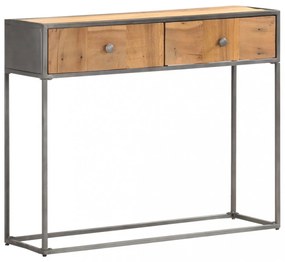 tömör újrahasznosított fa tálalóasztal 90 x 30 x 75 cm