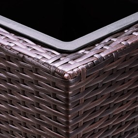 Casaria® Virágcserép 83x30,5x60cm - barna