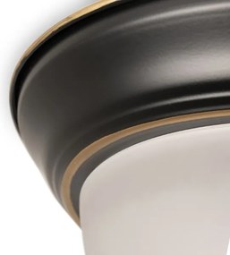 BRILAGI - Mennyezeti lámpatest FRESCO 2xE27/40W/230V átm. 28 cm fekete/arany