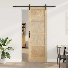 Csúszó ajtó Egyéb ORKDAL Természetes és fekete 78 x 232 cm