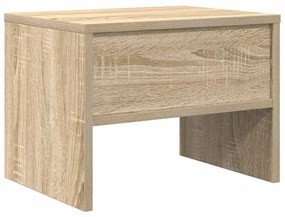 sonoma tölgy színű szerelt fa éjjeliszekrény 40 x 30 x 30 cm