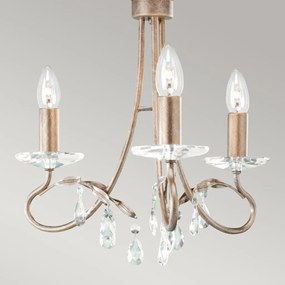 Elstead Lighting CHRISTINA CRT3-SILVER-GOLD Csillár 3x60W/E14