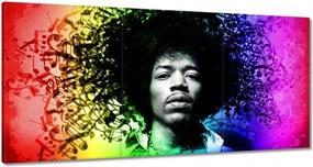 Vászonkép 60x30 Szivárvány Hendrix