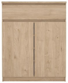 Natúr színű komód tölgyfa dekorral 80x100x40 cm Naia – Tvilum