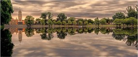 A tó és a fák képe (120x50 cm)