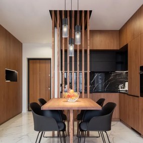 Globo 21000-3HB - ANNIKA 3xE27/25W/230V fekete függeszték, 30 cm pr.