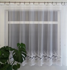 Mg Függöny jacquard 36119 Fehér 160cm magas pol 0,5m