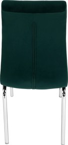 Étkezőszék, smaragd Velvet szövet/króm, GERDA NEW