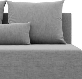 Nobu sarokkanapé, fonott, univerzális oldal, világosszürke