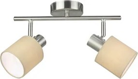Rabalux beltéri karos spotlámpa e14 2x25w króm/barna natina