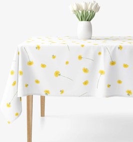 Goldea szögletes terítő 100% pamutvászon - pitypangok 80 x 80 cm