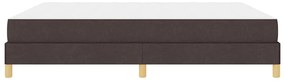Boxrugós ágy Barna 180 x 200 cm Textil és mérnöki fa