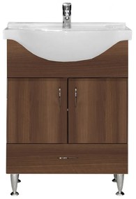Bianca Plus 65 alsó szekrény mosdóval, aida dió színben