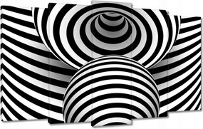 Festmények 100x60 Absztrakt fekete-fehér