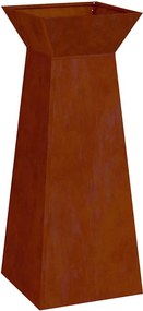 vidaXL Pillér Ültető Ezüst 40 x 40 x 100 cm