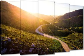 Festmények 150x95 Út Erdő Hegyek