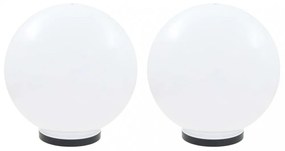 2 db LED gömblámpa 40 cm PMMA