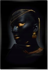 Poszterek keretben 40x60 Aranyozott arc