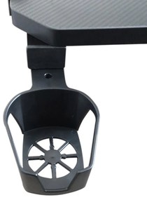 Professzionális gamer asztal karbonszálas bevonattal, LED világítással