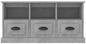 betonszürke szerelt fa TV-szekrény 100x35x50 cm