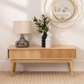 Natúr színű TV-állvány 115x48x40 cm Naroa – Casa Selección