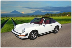 Poszterek 120x80 Fehér Porsche