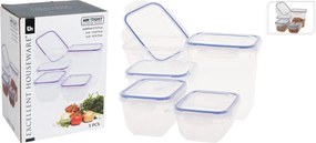 Koopman 5 darabos műanyag üvegkészlet Excelent zárófedéllel