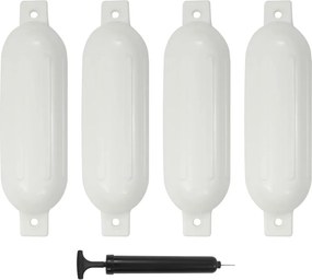 vidaXL 4 darab fehér PVC csónak lökhárító 51 x 14 cm