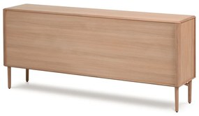 Natúr színű alacsony komód tölgyfa dekorral 200x86 cm Lenon – Kave Home