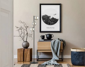 Emibig modern állólámpa rossi fekete grafit emi875/lp3