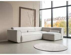 Krémszínű sarokkanapé (jobb oldali) Flex Felix – Miuform