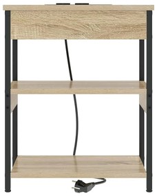 Éjjeli Szekrények 2 pcs sonoma tölgy 41 x 31 x 51 cm Faanyag