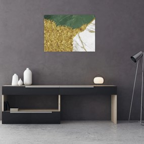 Üveg kép - Zöld márvány N⁰2 (70x50 cm)