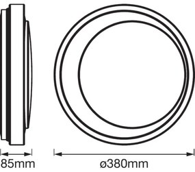 Ledvance - LED Dimmelhető mennyezeti lámpa SMART + MOON LED/24W/230V Wi-Fi