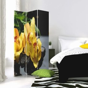 Gario Paraván A sárga orchidea varázsa Méret: 110 x 170 cm, Kivitelezés: Klasszikus paraván