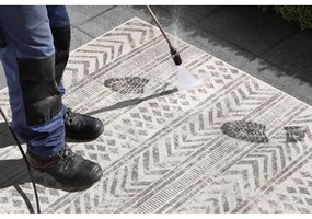 Biri szürke-krémszínű kültéri szőnyeg, 80 x 350 cm - NORTHRUGS
